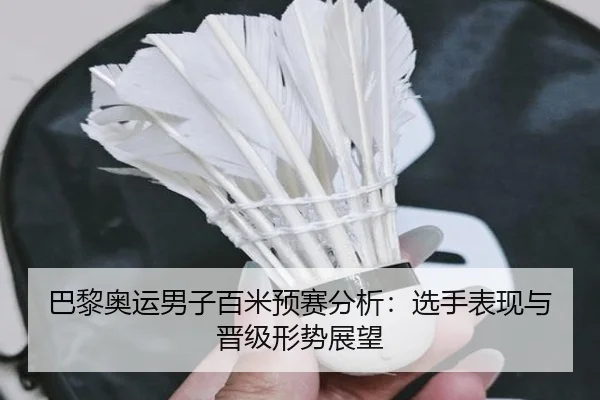 巴黎奥运男子百米预赛分析：选手表现与晋级形势展望